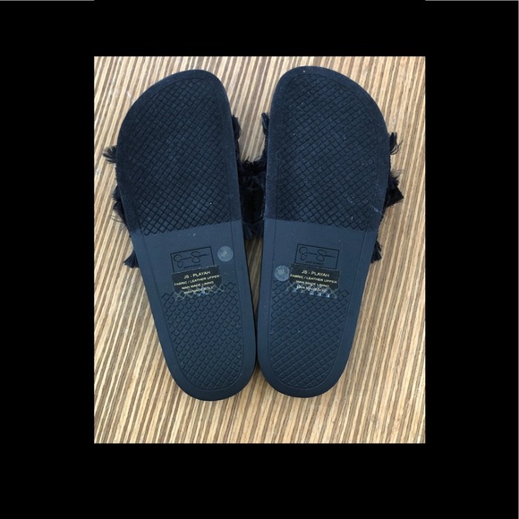 JS PLAYAH Fringe Studded Slip-on Slide Sandals - Picture 3 of 7